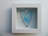 Blue Copper Heart - Small Frame