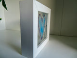 Blue Copper Heart - Small Frame